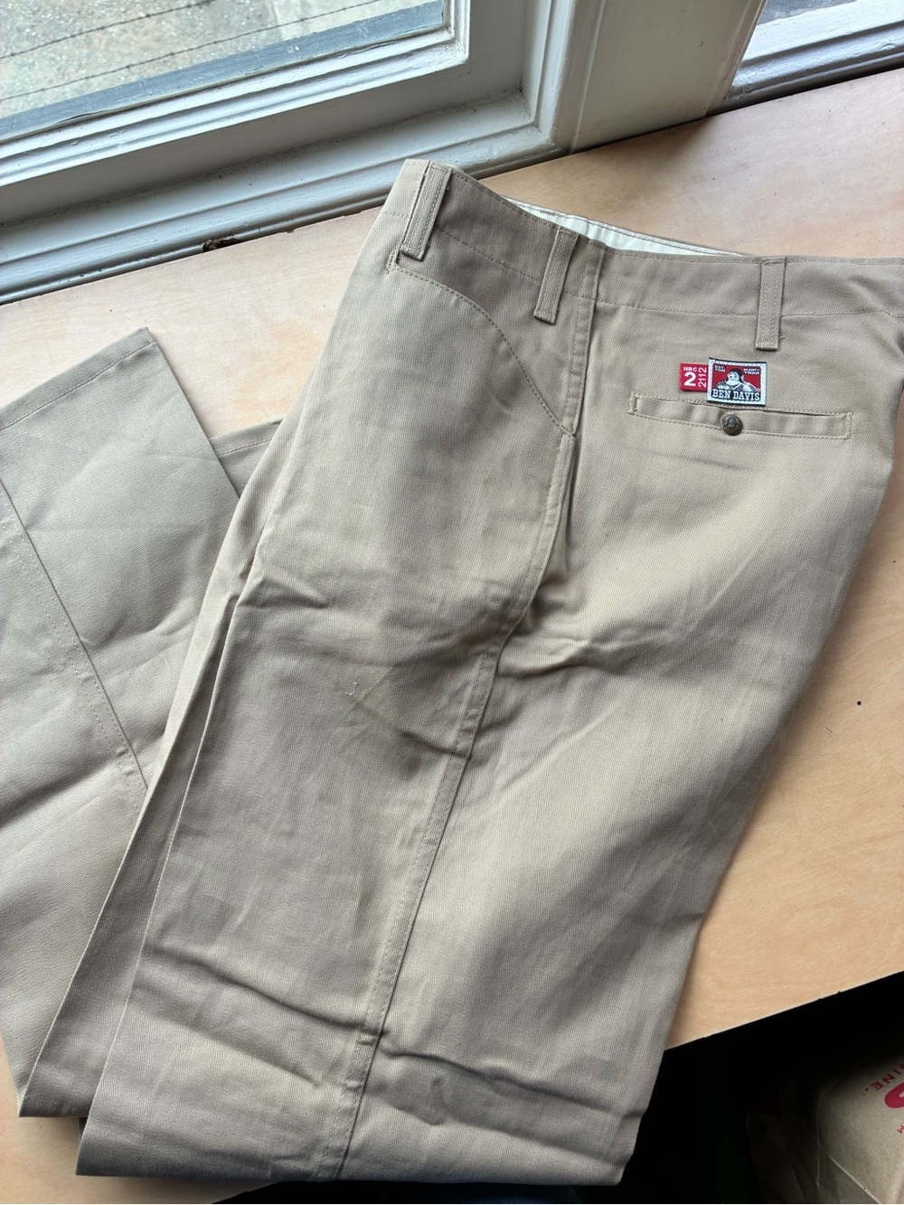 Ben Davis Gorilla Cut Khaki Work Chinos - Light Tan
